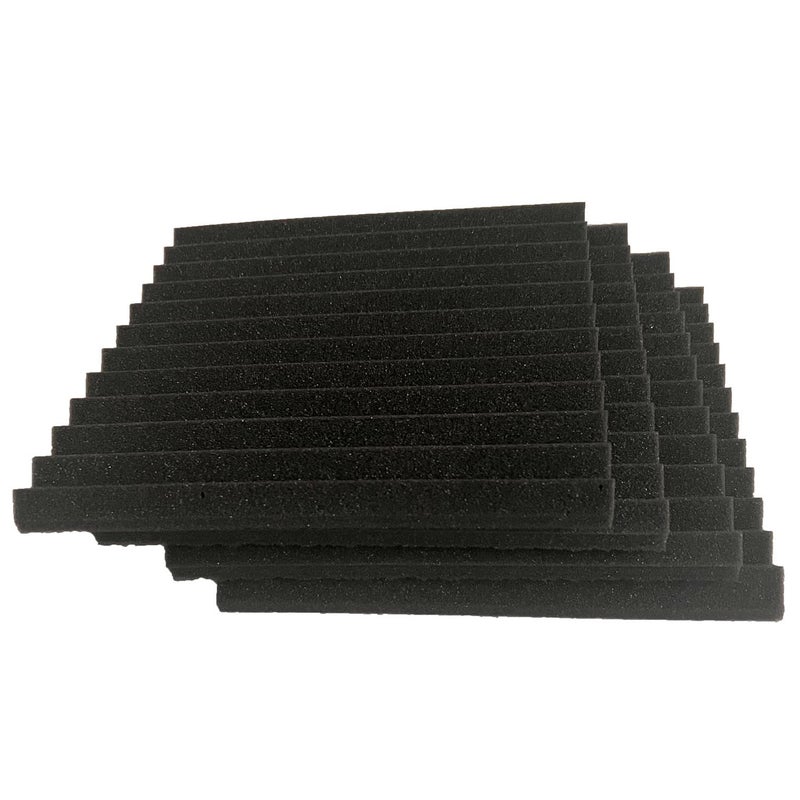 HPKL9999 52 عبوة من ألواح الصوتيات 12 "X 12 "X1" عازلة للصوت من رغوة الاستوديو، (52BLACK) - Image 4
